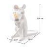 Buy Mouse table lamp - Resin White 58832 at MyFaktory