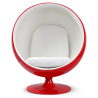 Buy Red Ballon Chair - Faux Leather White 19541 - in the UK