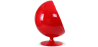 Buy Red Ballon Chair - Faux Leather White 19541 in the United Kingdom