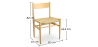 Buy CW-36 Chair Design Boho Bali  Natural wood 58405 at MyFaktory