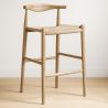 Buy Rope Design Bar Stool Boho Bali - 75cm - Wood White 99958406 - prices