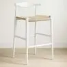 Buy Rope Design Bar Stool Boho Bali - 75cm - Wood White 99958406 - prices