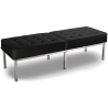 Buy Kanel Bench (3 seats) - Faux Leather Black 13216 - prices