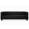 Buy Design Sofa Lukus (3 seats) - Faux Leather Black 13255 - in the UK