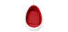 Buy Suspension Ele Chair Style - White Exterior - Fabric Red 16504 at MyFaktory