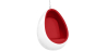 Buy Suspension Ele Chair Style - White Exterior - Fabric Red 16504 in the United Kingdom