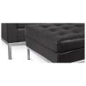 Buy Kanel Armchair with Matching Ottoman - Faux Leather Black 16514 - in the UK