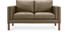 Buy Design Sofa 2332 (2 seater) - Faux Leather Taupe 13921 - in the UK