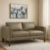 Buy Design Sofa 2332 (2 seats) - Faux Leather Taupe 13921 - prices