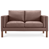 Buy Design Sofa 2332 (2 seats) - Faux Leather Coffee 13921 - prices