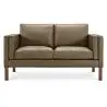 Buy Design Sofa 2332 (2 seats) - Faux Leather Taupe 13921 - in the UK