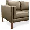 Buy Design Sofa 2332 (2 seats) - Faux Leather Taupe 13921 with a guarantee