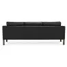 Buy Design Sofa 2213 (3 seats) - Faux Leather Black 13927 home delivery