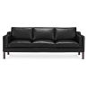 Buy Design Sofa 2213 (3 seats) - Faux Leather Black 13927 - in the UK