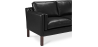 Buy Design Sofa 2213 - 3 seater - Faux Leather Black 13927 with a guarantee