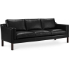 Buy Design Sofa 2213 - 3 seater - Faux Leather Black 13927 - prices