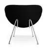 Buy Slice Armchair with Matching Ottoman - Premium Leather Black 16763 - in the UK