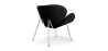 Buy Slice Armchair with Matching Ottoman - Premium Leather Black 16763 with a guarantee