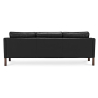 Buy Design Sofa 2213 (3 seats) - Faux Leather Black 13927 in the United Kingdom