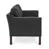 Buy Design Sofa 2213 (3 seats) - Faux Leather Black 13927 at MyFaktory