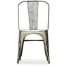 Buy Dining chair Bistrot Metalix Industrial Square Metal - New Edition Metallic bronze 32871 - in the UK