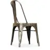 Buy Dining chair Bistrot Metalix Industrial Square Metal - New Edition Metallic bronze 32871 - in the UK