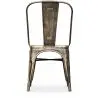 Buy Dining chair Bistrot Metalix Industrial Square Metal - New Edition Metallic bronze 32871 - prices