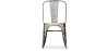 Buy Dining chair Bistrot Metalix Industrial Square Metal - New Edition Metallic bronze 32871 - prices