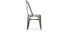 Buy Dining chair Bistrot Metalix Industrial Square Metal - New Edition Metallic bronze 32871 home delivery