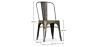 Buy Dining chair Bistrot Metalix Industrial Square Metal - New Edition Metallic bronze 32871 in the United Kingdom