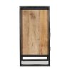 Buy Onawa vintage industrial style wood and metal Bedside table Natural wood 58475 in the United Kingdom