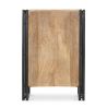 Buy Onawa vintage industrial style wood and metal Bedside table Natural wood 58475 home delivery