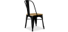 Buy Bistrot Metalix Chair Square Wooden - Metal Black 32897 - in the UK