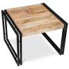 Buy Onawa vintage industrial style small coffee table Natural wood 58461 in the United Kingdom