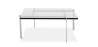 Buy PY61 Coffee table - Square - 15mm Glass Steel 16320 - in the UK