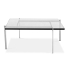 Buy PY61 Coffee table - Square - 15mm Glass Steel 16320 - in the UK