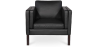Buy 2334 Design Living room Armchair - Premium Leather Black 15441 - in the UK