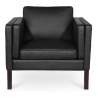 Buy 2334 Design Living room Armchair - Premium Leather Black 15441 - in the UK