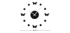 Buy 4 Butterflies Wall Clock Unique 54920 at MyFaktory