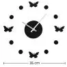 Buy 4 Butterflies Wall Clock Unique 54920 - in the UK