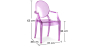 Buy  Children Armchair  Louis King Design Transparent Purple transparent 54010 in the United Kingdom