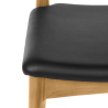 Buy Scandinavian design Chair CV20 - Faux Leather Black 16435 home delivery