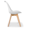 Buy Brielle Scandinavian design Chair with cushion White 58293 home delivery