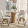 Buy Dining Chair Nordic – Scandinavian Style – Brielle White 58293 - prices