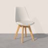 Buy Brielle Scandinavian design Chair with cushion White 58293 - prices