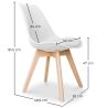 Buy Brielle Scandinavian design Chair with cushion White 58293 at MyFaktory