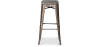 Buy Industrial Design Bar Stool - Wood & Steel - 76cm - Metalix Red 54406 - prices