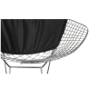 Buy Dining Chair Bertold Diam in Chrome Steel  Black 16443 - in the UK
