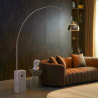 Buy Floor Lamp with Marble Base - Living Room Lamp - Arc White 13692 - prices
