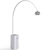 Buy Floor Lamp with Marble Base - Living Room Lamp - Arc White 13692 in the United Kingdom